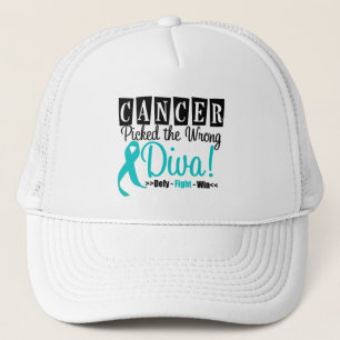 Casquette Le Cancer ovarien a sélectionné la diva fausse v