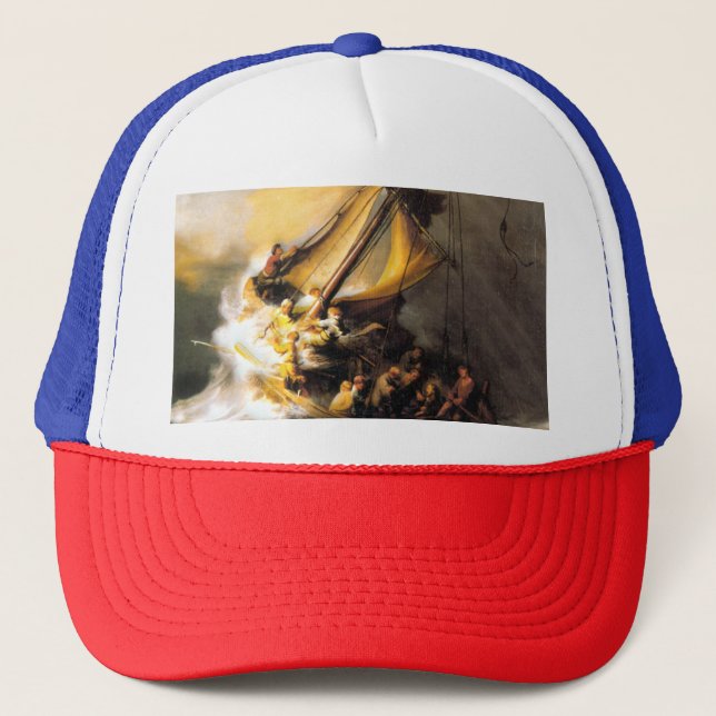 Casquette Le Christ dans la tempête sur la mer de la Galilée (Devant)