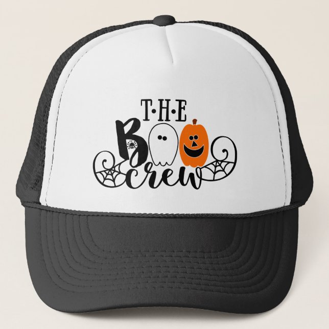 Casquette Le Citrouille fantôme d'Halloween du Boo Crew (Devant)