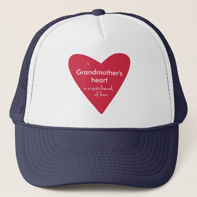 Casquette Le coeur d'une grand-mère (Devant)