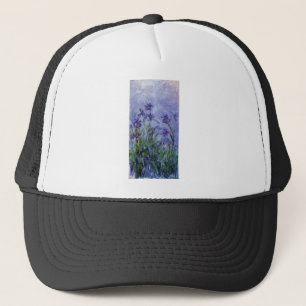 Casquette le cru fleurit lilac-irises-1917 monet.
