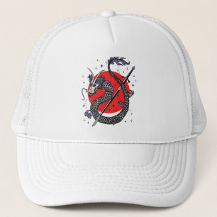 Casquette Le défi du dragon : une oeuvre d'art chinoise maje