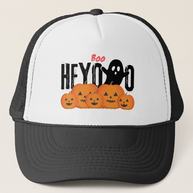 Casquette Le design de botte d'un hôte mignon disant "HEYOO" (Devant)