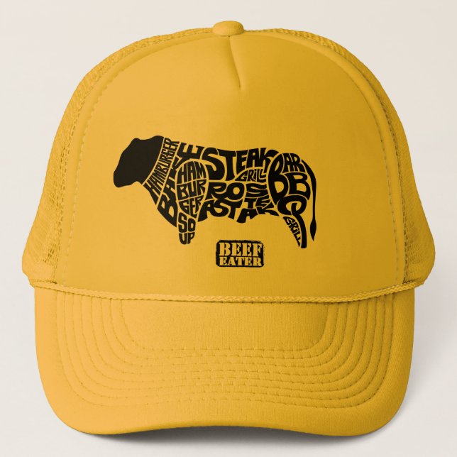 Casquette Le diagramme du mangeur de boeuf (Devant)