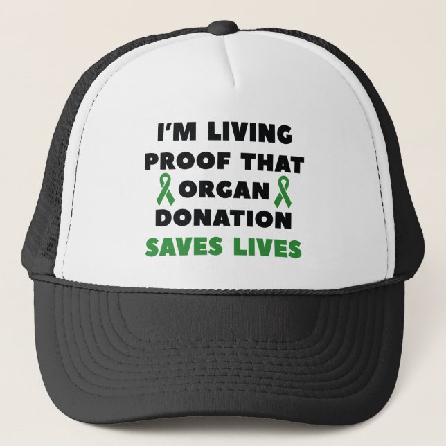 Casquette Le don d'organes sauve des vies (Devant)