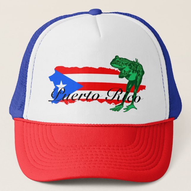 Casquette Le drapeau de l'île de Coqui Porto Rico (Devant)