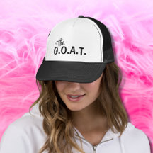 Le G.O.A.T. drôle chèvre citation noir Trucker Cha