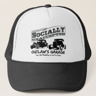 Casquette Le garage du hors-la-loi. Hot rod socialement