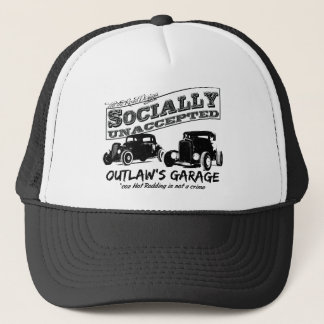 Casquette Le garage du hors-la-loi. Hot rod socialement