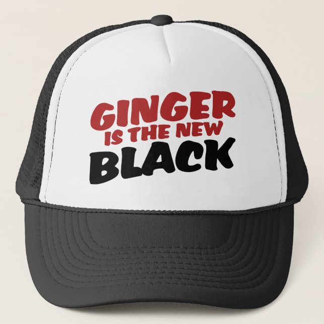 Casquette Le gingembre est le nouveau Black (Devant)