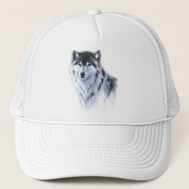 Casquette Le grand loup féroce dans toute la gloire (Devant)