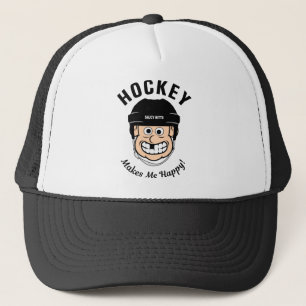 Casquette Le Hockey Me Rend Joyeux Joueur Drôle De Dessin C