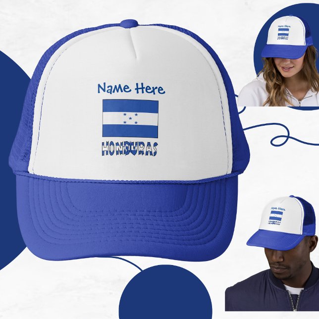 Casquette Le Honduras et le drapeau bleu Personnalisation (Créateur téléchargé)