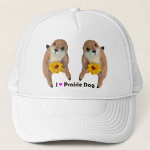 Casquette le jouet bourré de chien de prairie