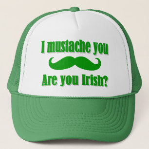 Casquette Le jour de St Patrick irlandais drôle de moustach