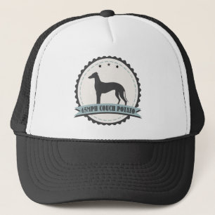 Casquette Le lévrier a retiré le coureur chien de emballag