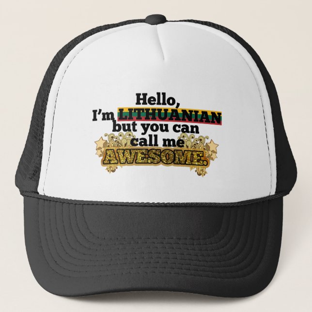 Casquette Le Lithuanien, mais m'appellent impressionnant (Devant)