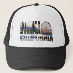 Casquette Le logo de Santa Monica fleurit la plage de pilier