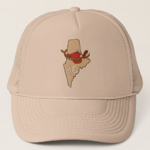 Casquette Le Maine JE carte de bande dessinée avec l'art de