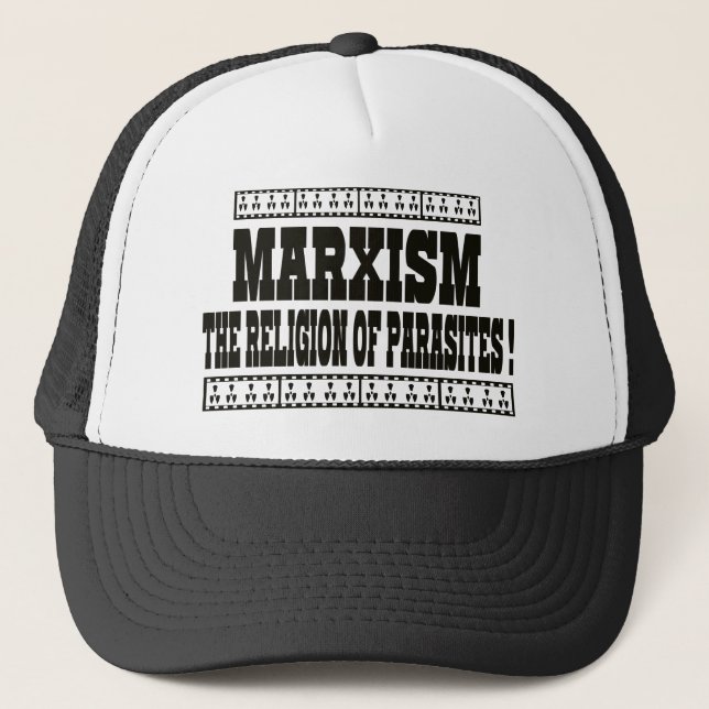 CASQUETTE LE MARXISME EST LA RELIGION DES PARASITES (Devant)