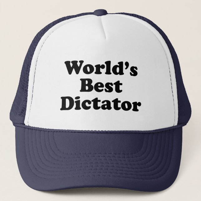 Casquette Le meilleur dictateur du monde (Devant)