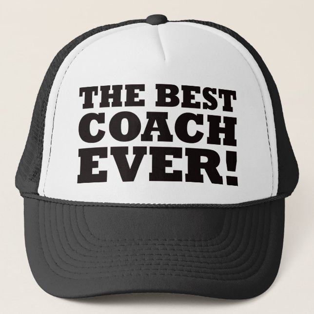 Casquette Le meilleur entraîneur jamais (Devant)