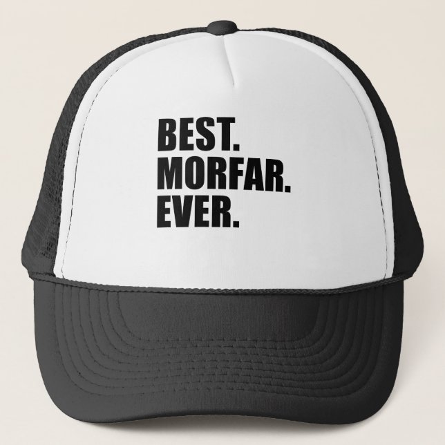Casquette Le meilleur. Morfar. Jamais. (Devant)