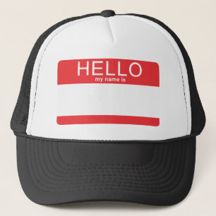 Casquette Le modèle bonjour mon nom est