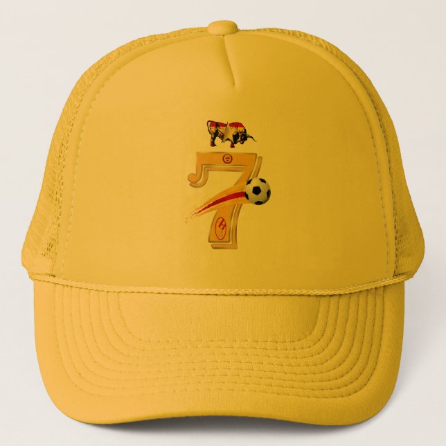 Casquette Le monde du football de No.7 Espagne soutient le (Devant)