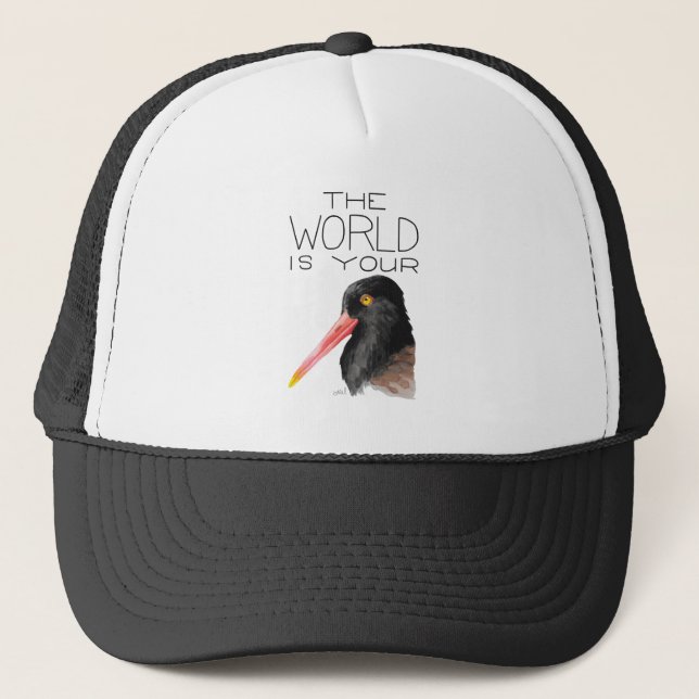Casquette Le monde est votre Oystercatcher (Devant)
