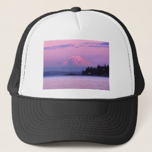 Casquette Le mont Rainier au coucher du soleil, l'état de