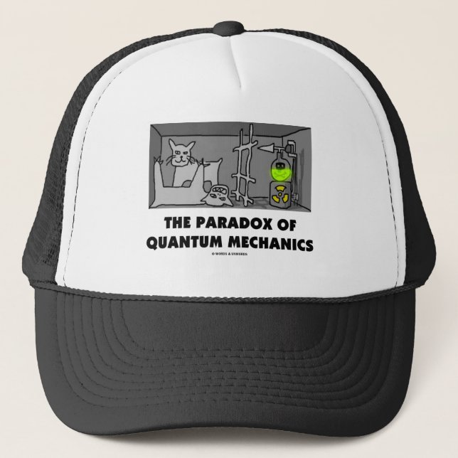Casquette Le paradoxe de la mécanique quantique (Humour de (Devant)