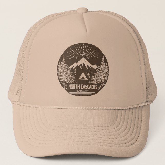 Casquette Le Parc national de North Cascades (Devant)