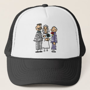 Casquette Le Père Mène Une Mariée Pendant La Cérémonie Maria