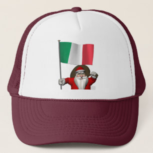 Casquette Le Père Noël Avec L'Ensigne D'Italie