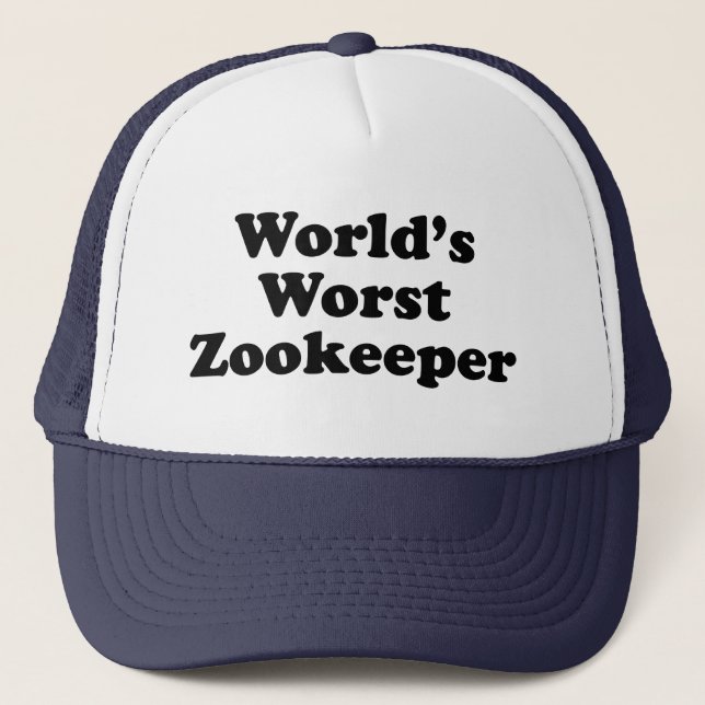 Casquette le plus mauvais gardien du zoo du monde (Devant)