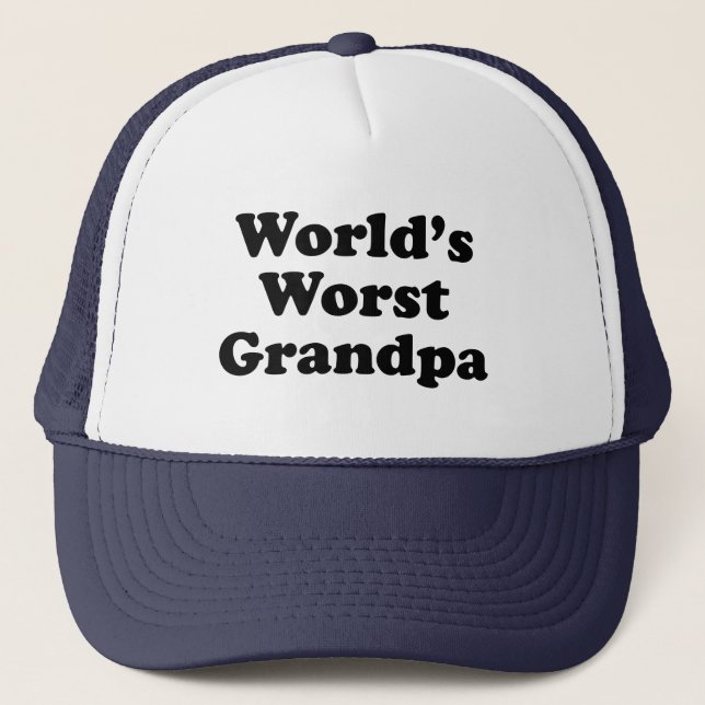 Casquette Le plus mauvais grand-papa du monde (Devant)