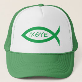 Casquette Le poisson est vert