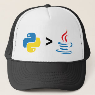 Casquette Le python est plus grand que Java. Python contre