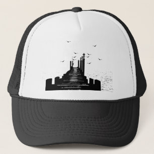 Casquette le quai les mouettes mer graphismes