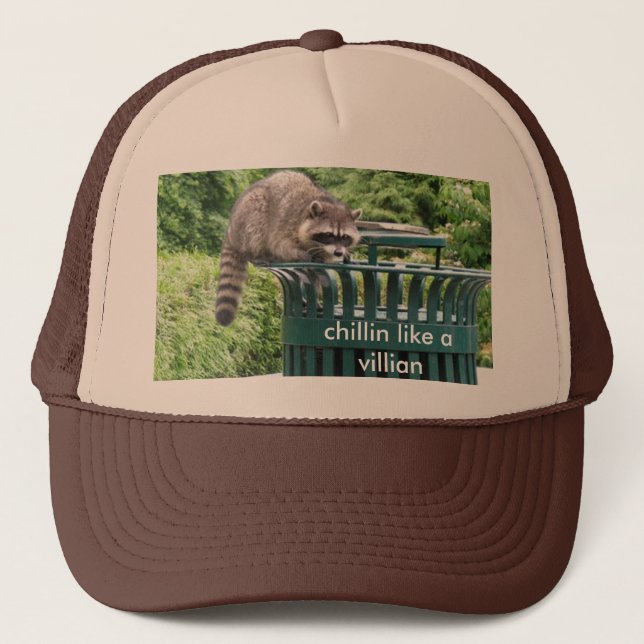 Casquette le raton laveur, chillin aiment un voyou (Devant)