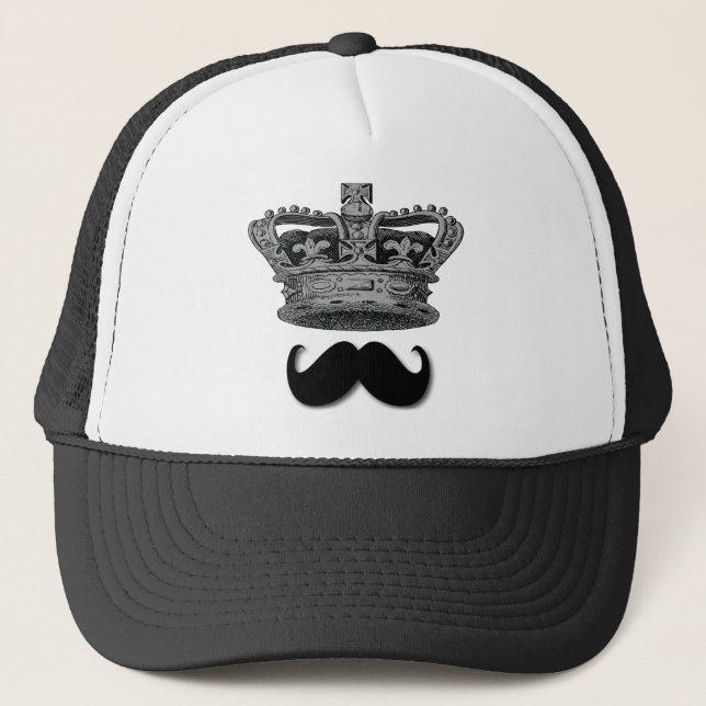 Casquette Le Roi Crown et moustache (Devant)