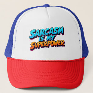 Casquette Le sarcasme est mon superpouvoir - Style de bande