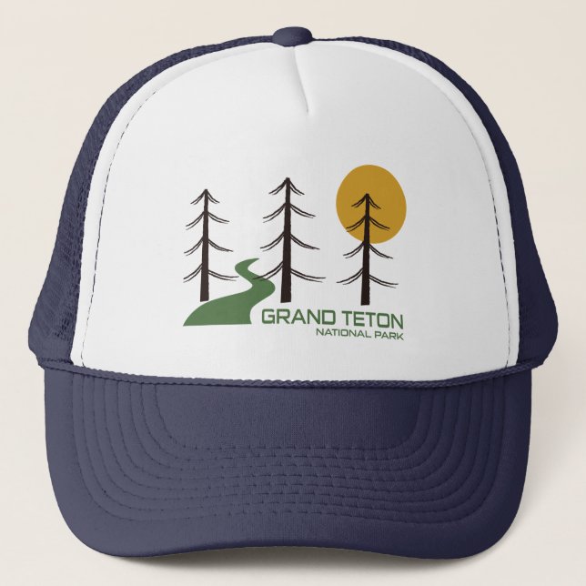 Casquette Le sentier du parc national du Grand Teton (Devant)