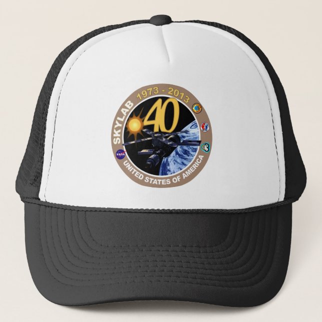 Casquette LE SKYLAB :  quarantième Logo d'anniversaire ! (Devant)