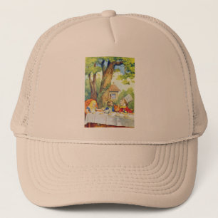 Casquette Le thé fou de chapeliers polychrome