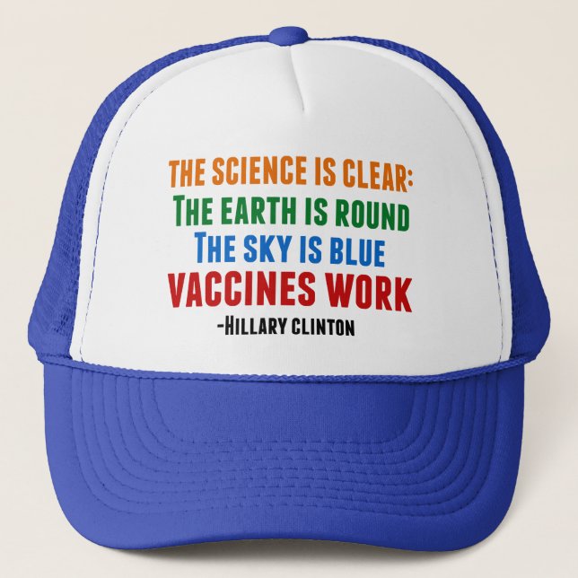 Casquette Le travail des vaccins (Devant)