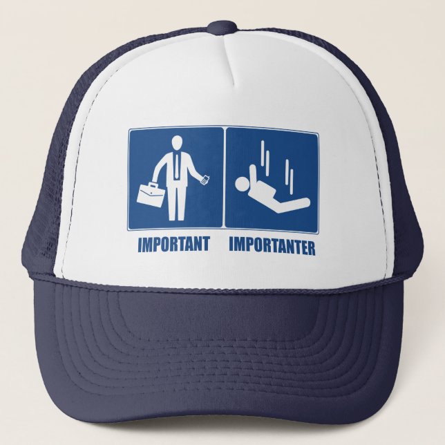 Casquette Le Travail Est Important, La Plongée Ciel Est Impo (Devant)