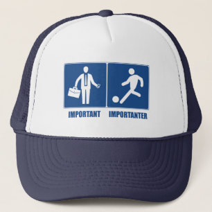Casquette Le Travail Est Important, Le Football Est Importan