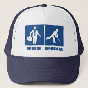 Casquette Le Travail Est Important, Le Hockey Est Important